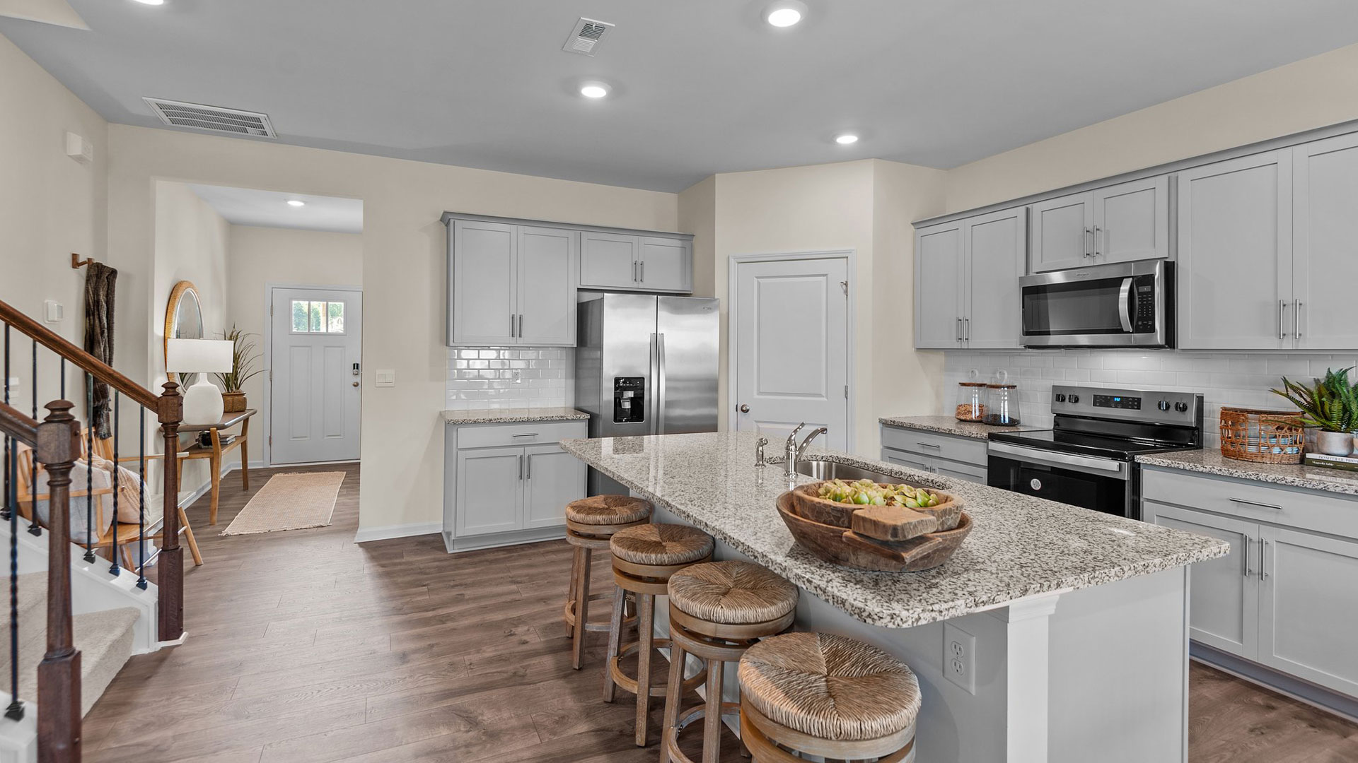 kitchen with shaker cabinets