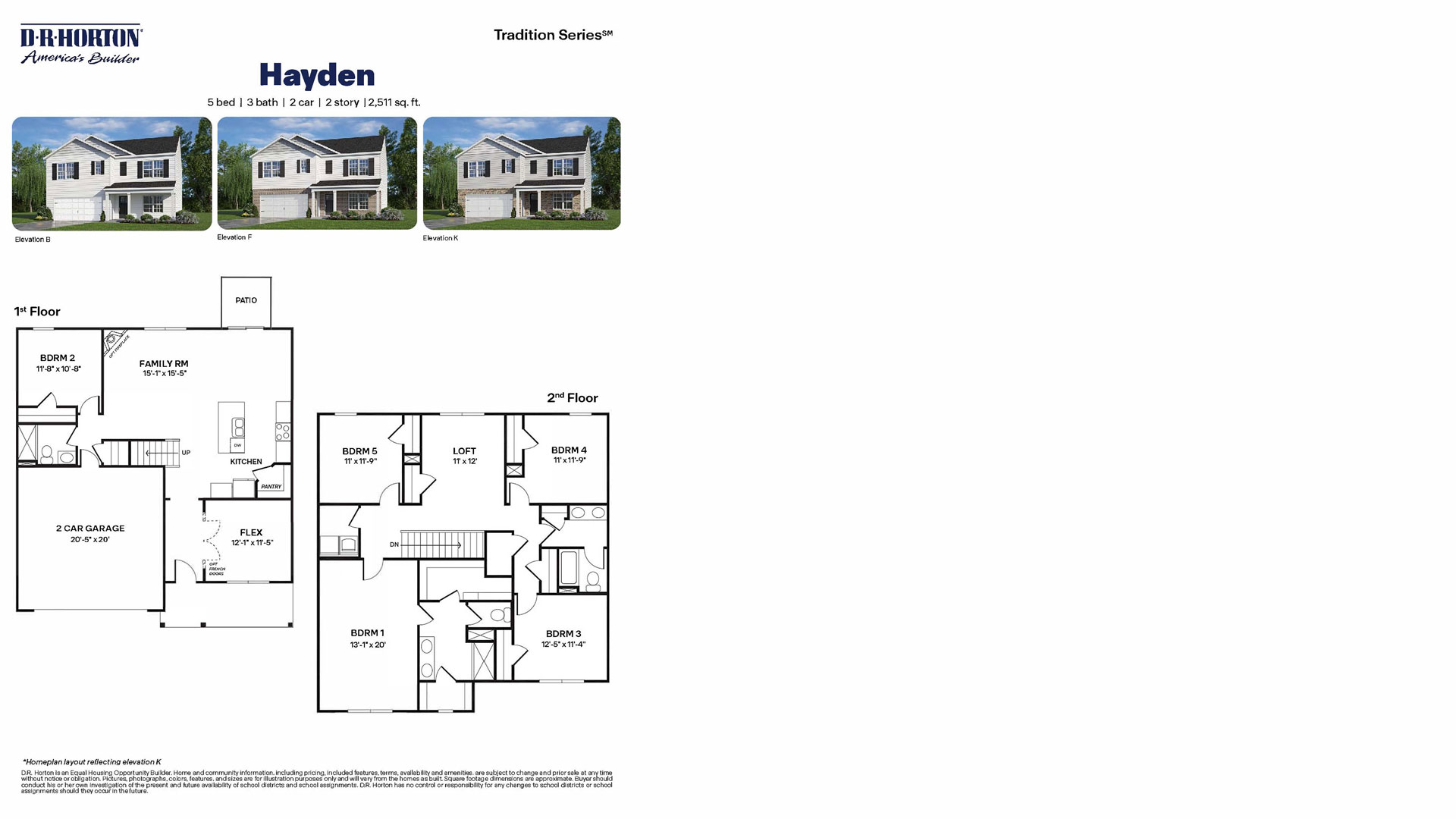 hayden floorplan layout