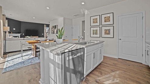 kitchen with granite counters