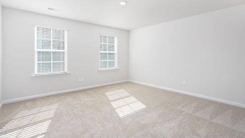 Bedroom with carpet flooring