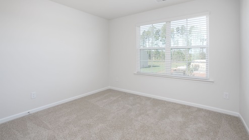 Bedroom with carpet flooring