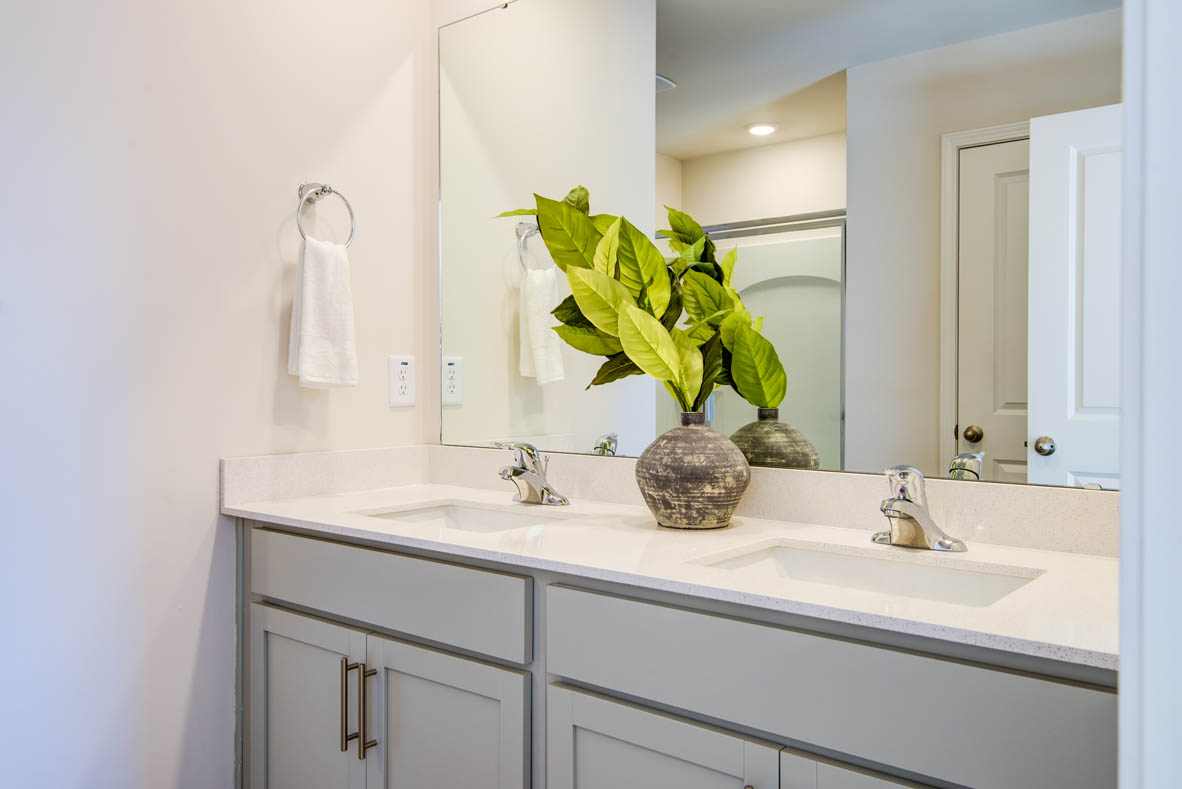 bathroom with a vanity sink