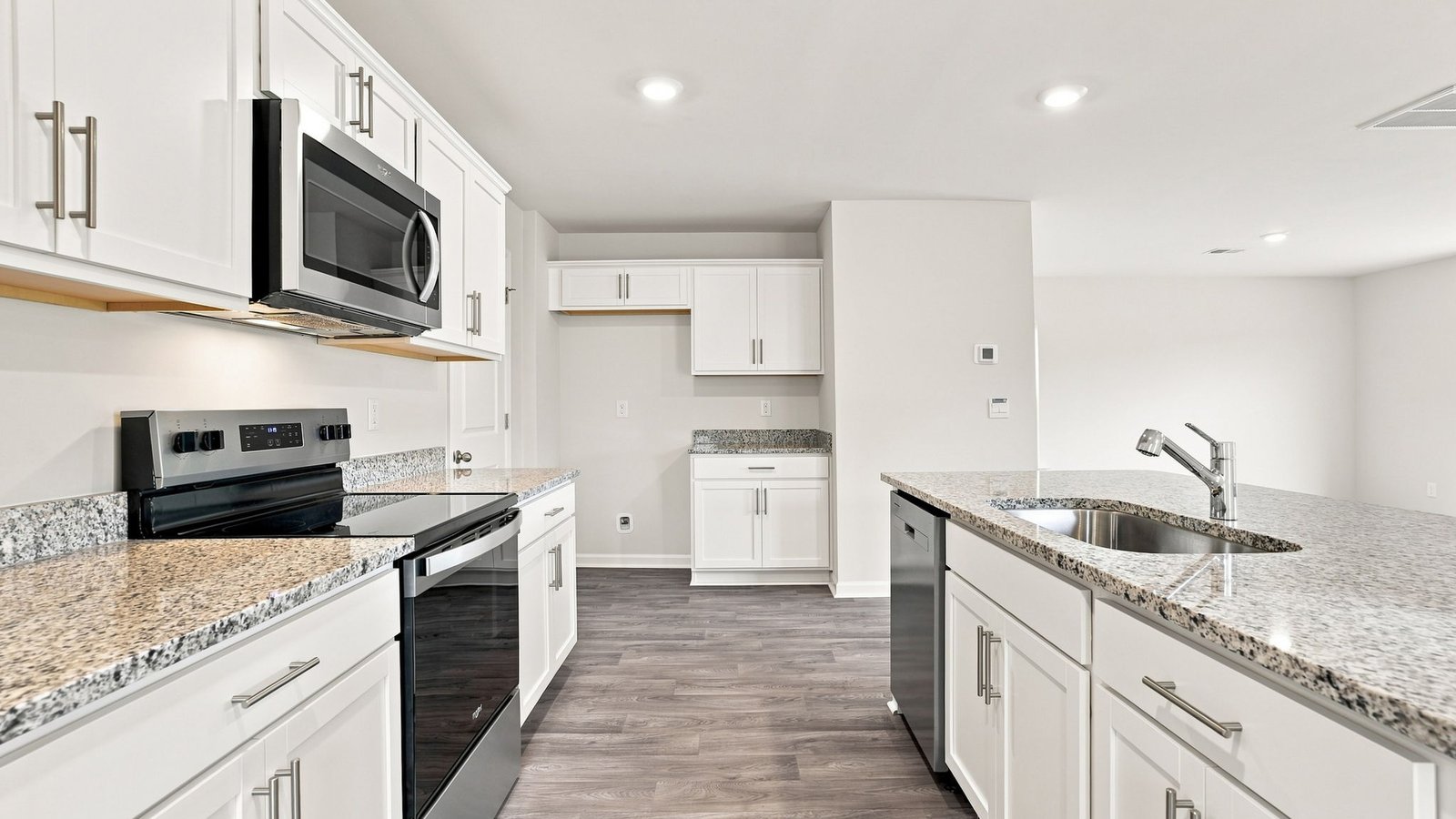 open concept kitchen with kitchen island