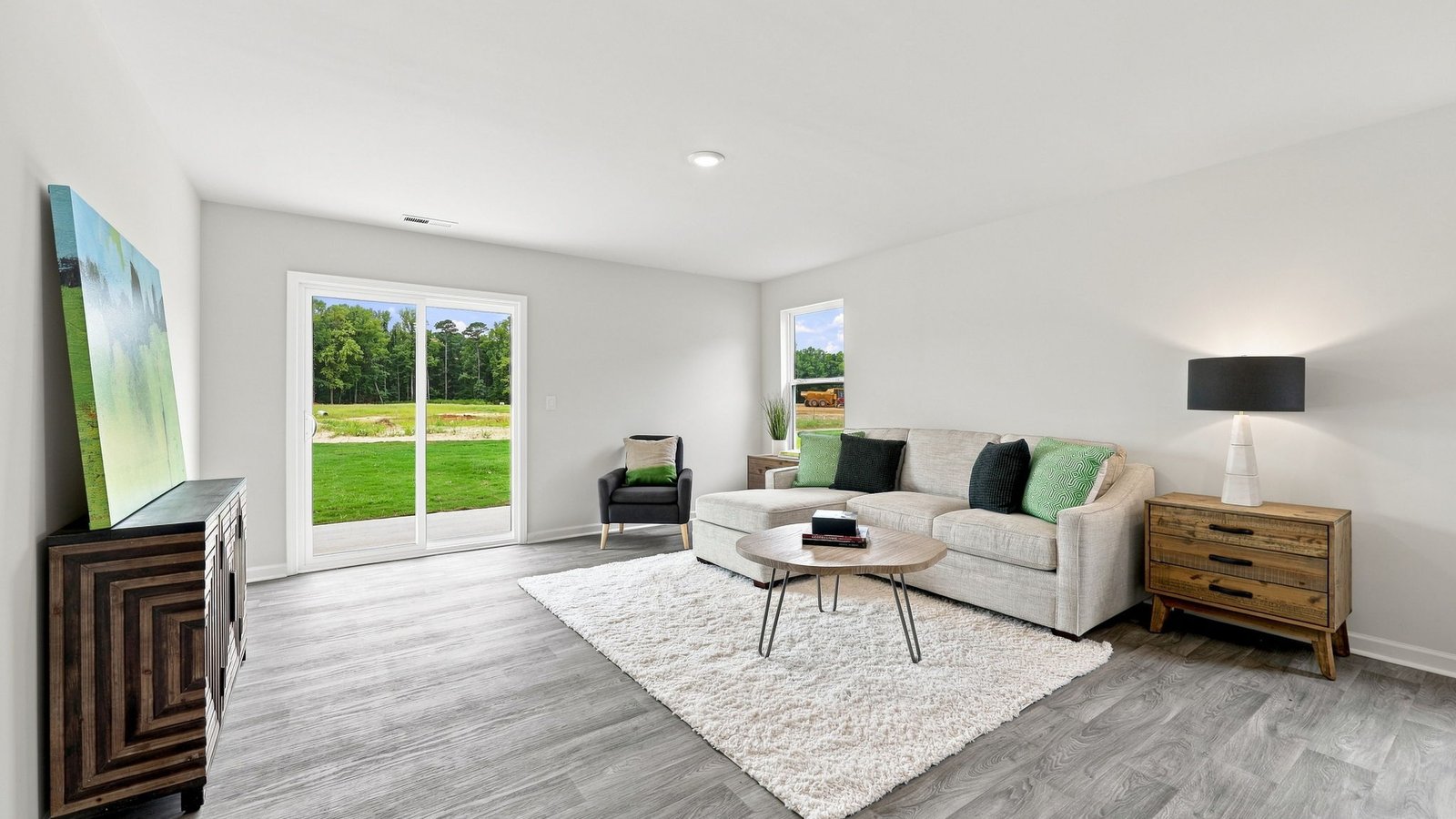 open concept living area