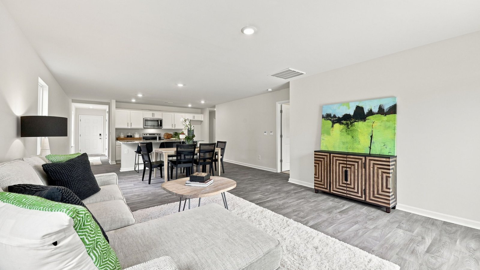 open concept living area
