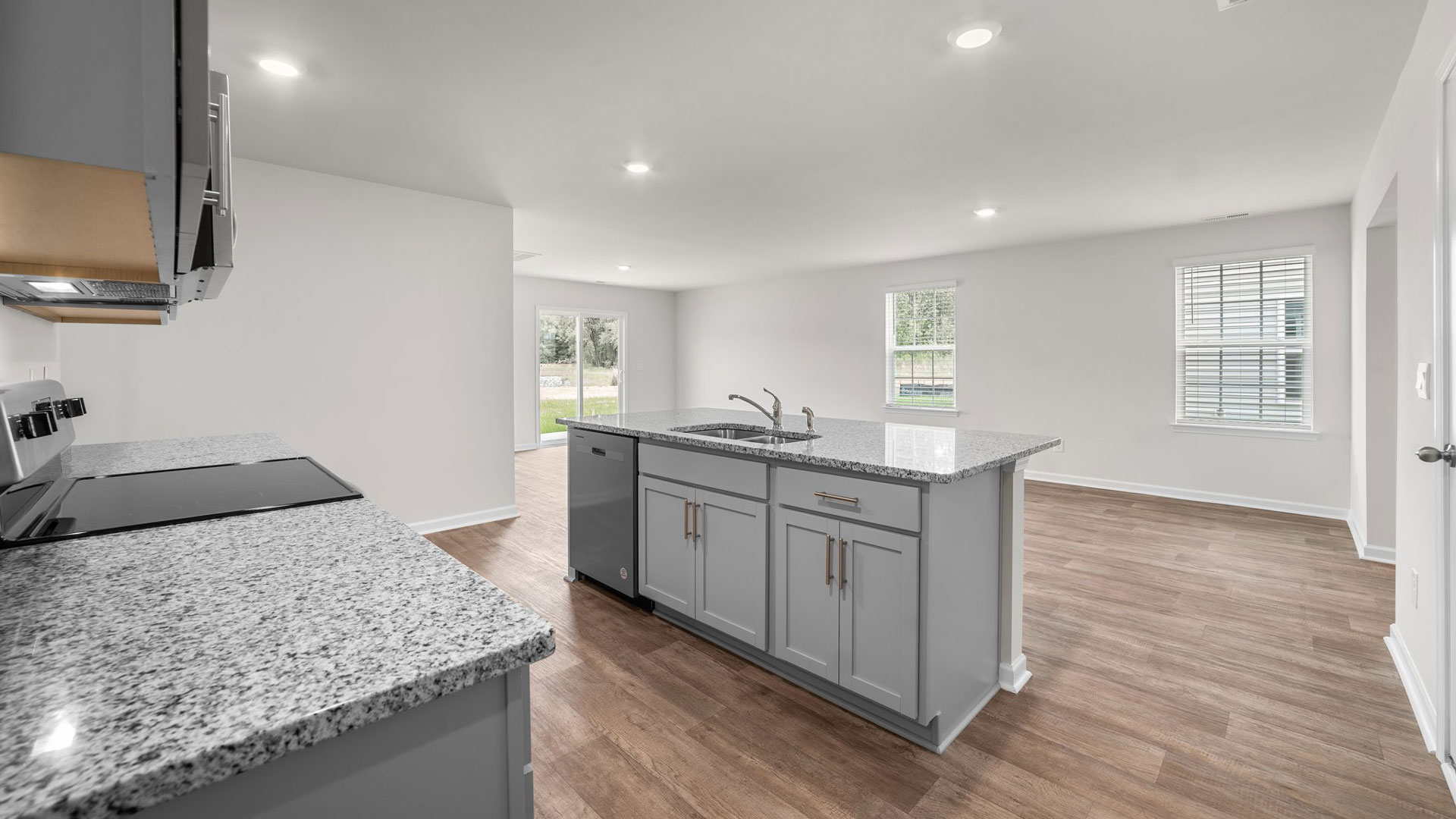 kitchen area with stainless steel appliances