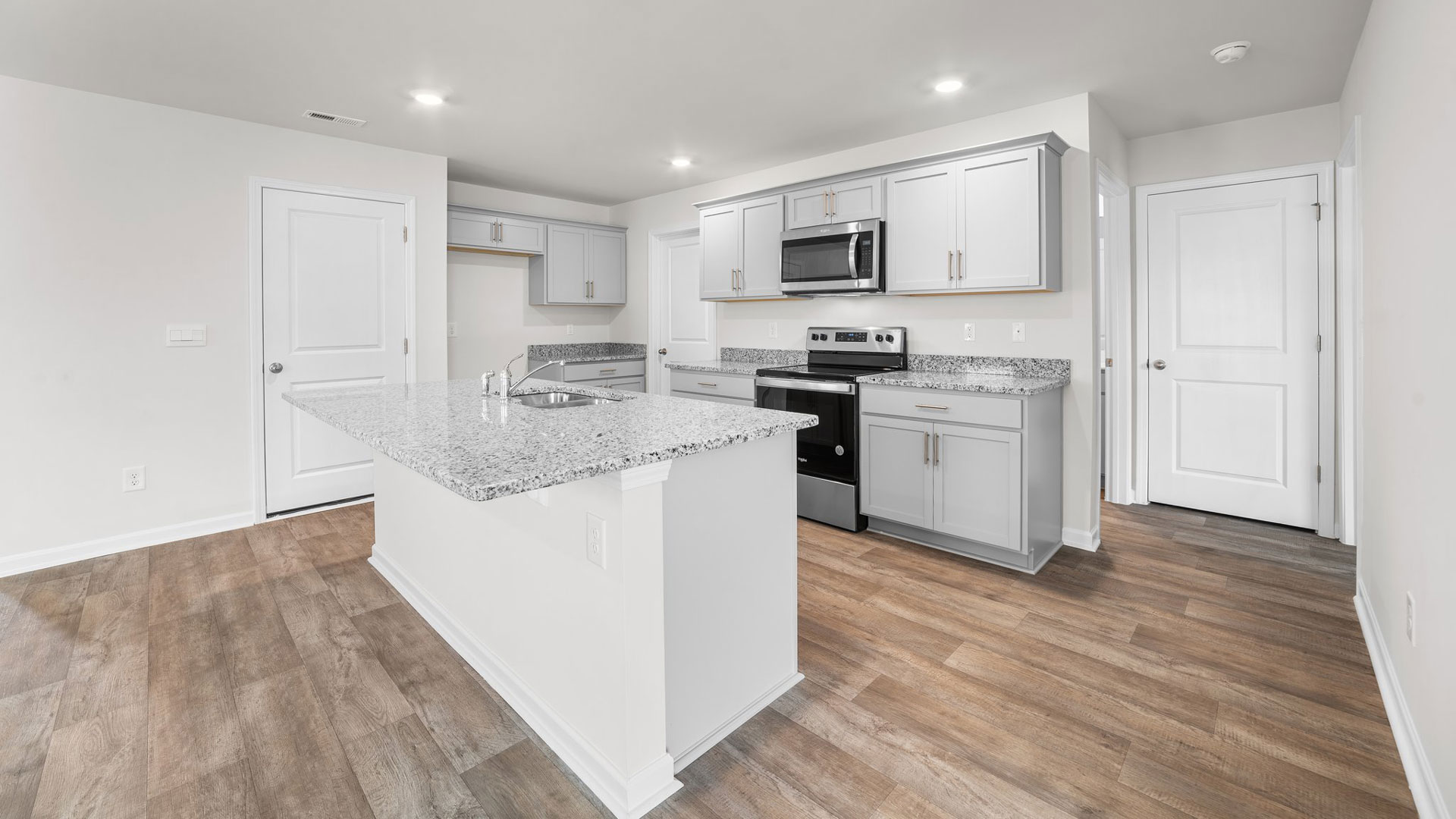 kitchen area with stainless steel appliances