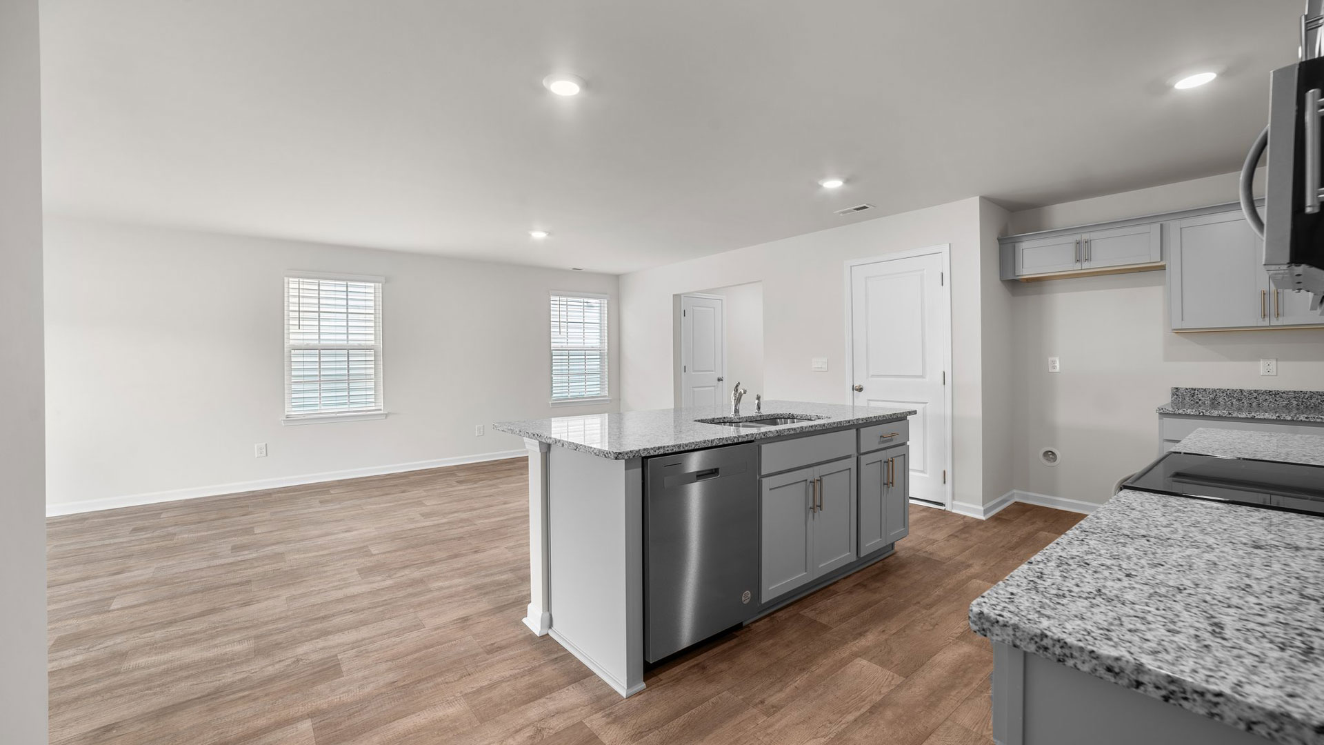 kitchen area with stainless steel appliances