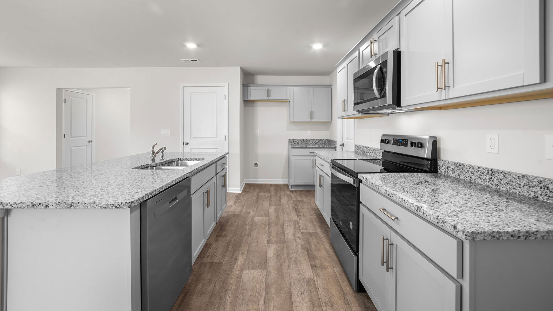 kitchen area with stainless steel appliances