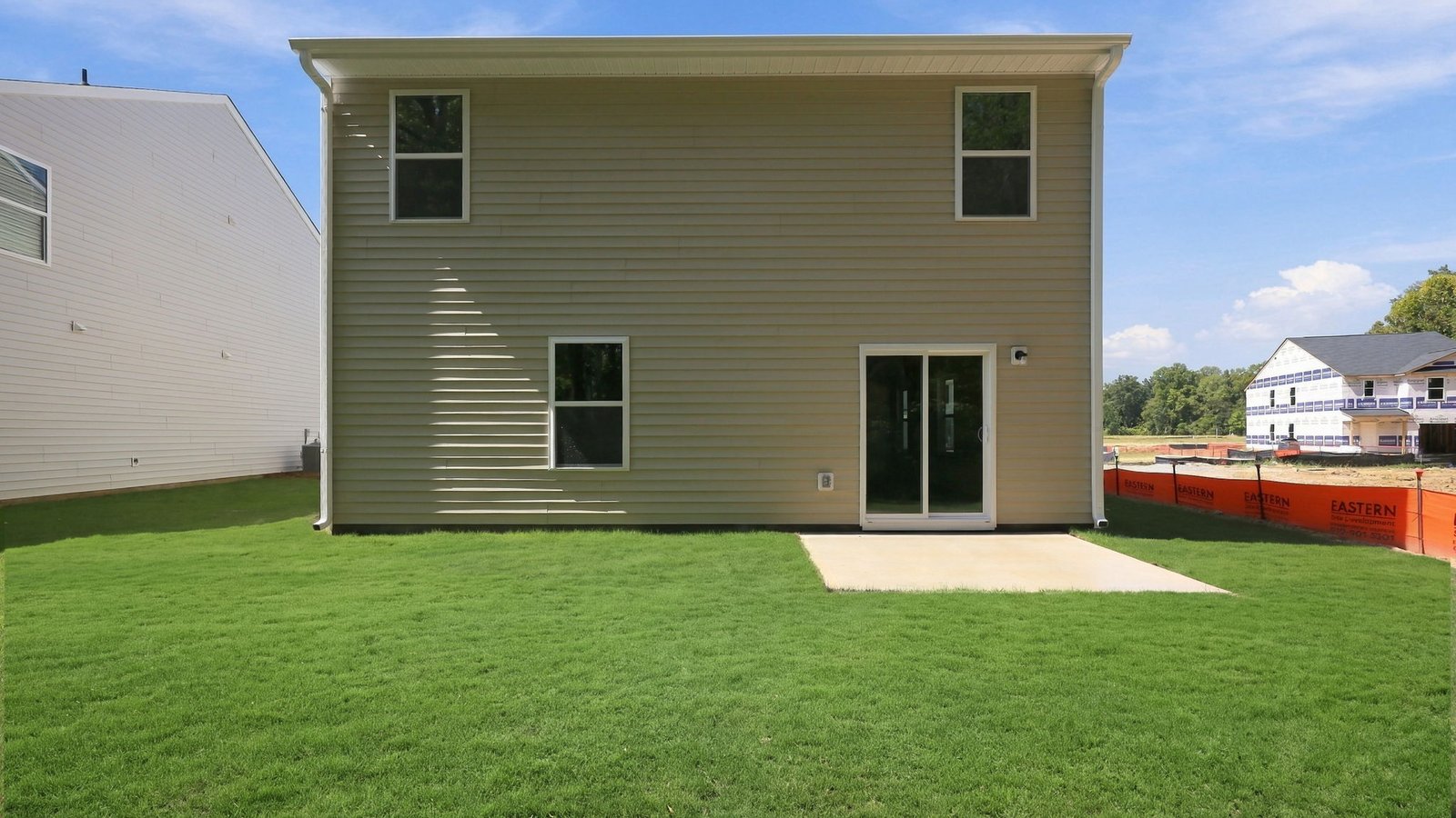 rear view of the back patio pad