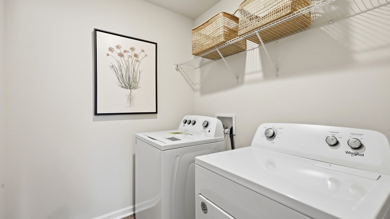 laundry room located upstairs