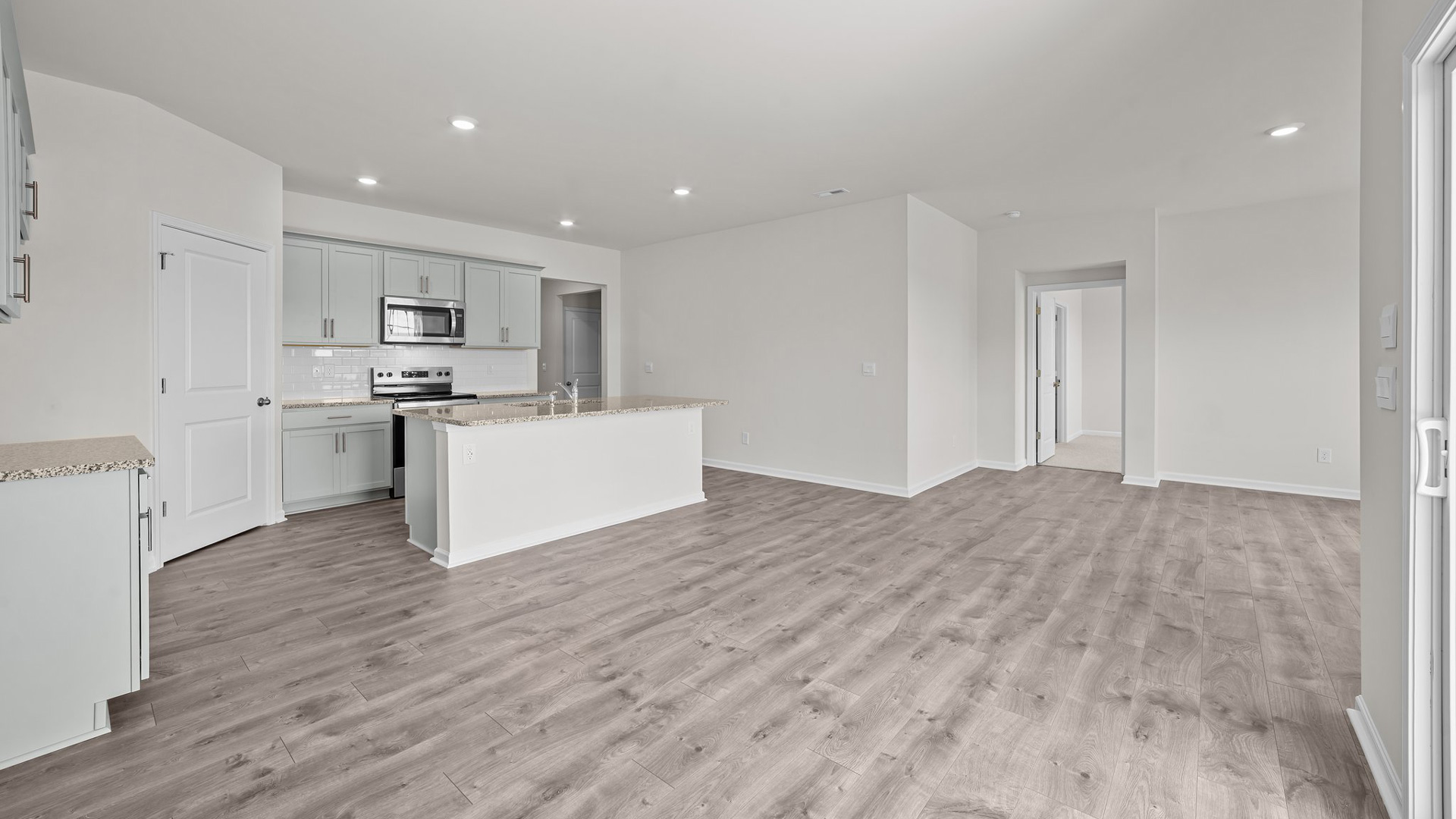 Dining and kitchen area