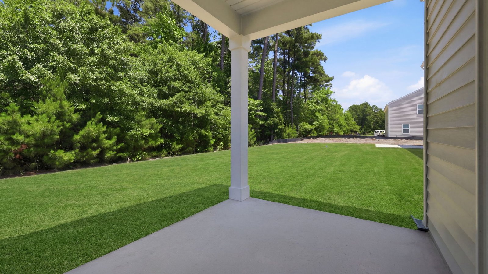 back covered attached porch