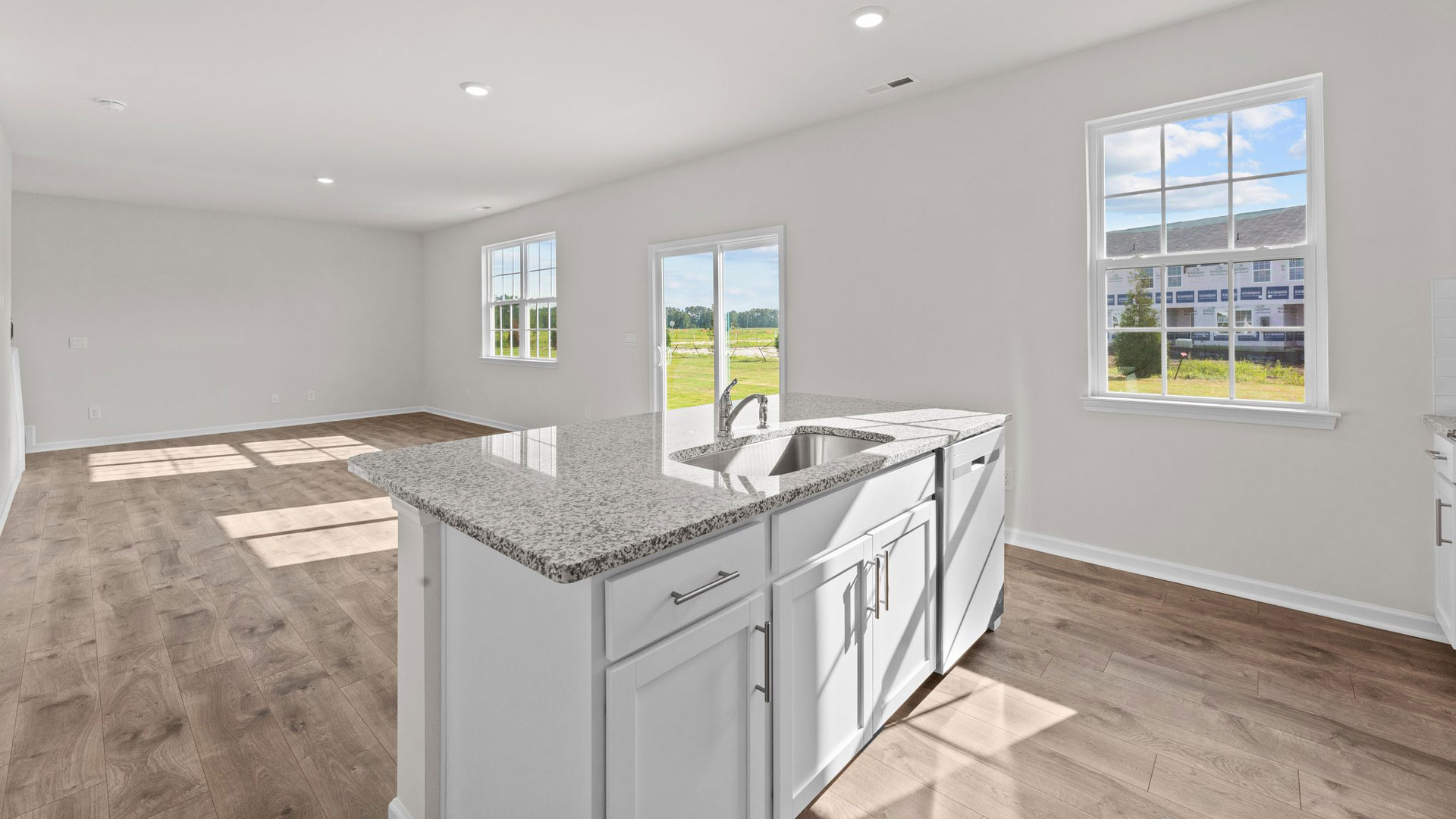 kitchen and dining area