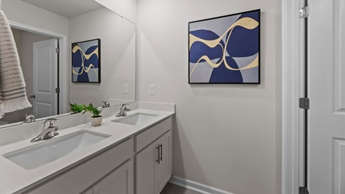 Bathroom with quartz counters