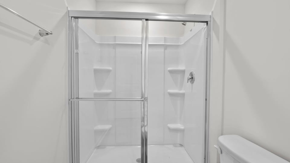 Primary bathroom with walk-in shower
