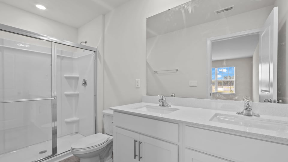 Primary bathroom with walk-in shower