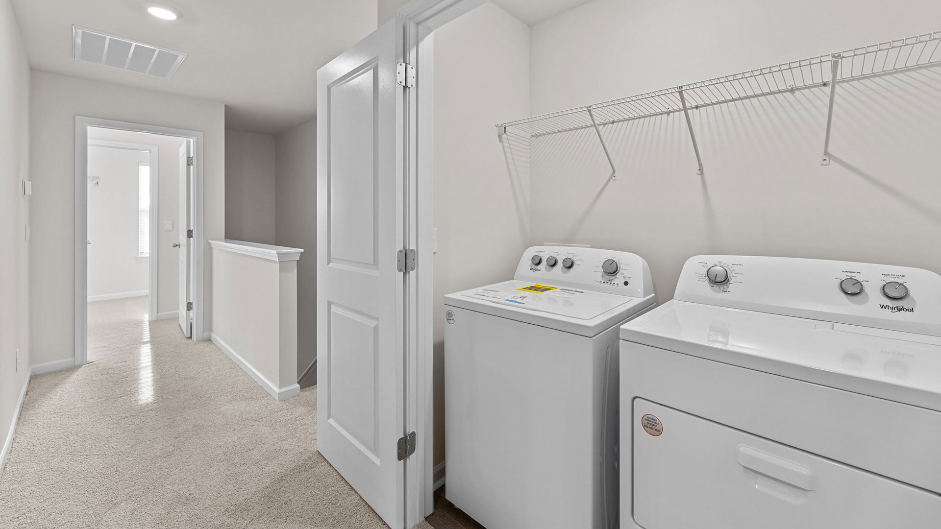 Bathroom with white cabinets