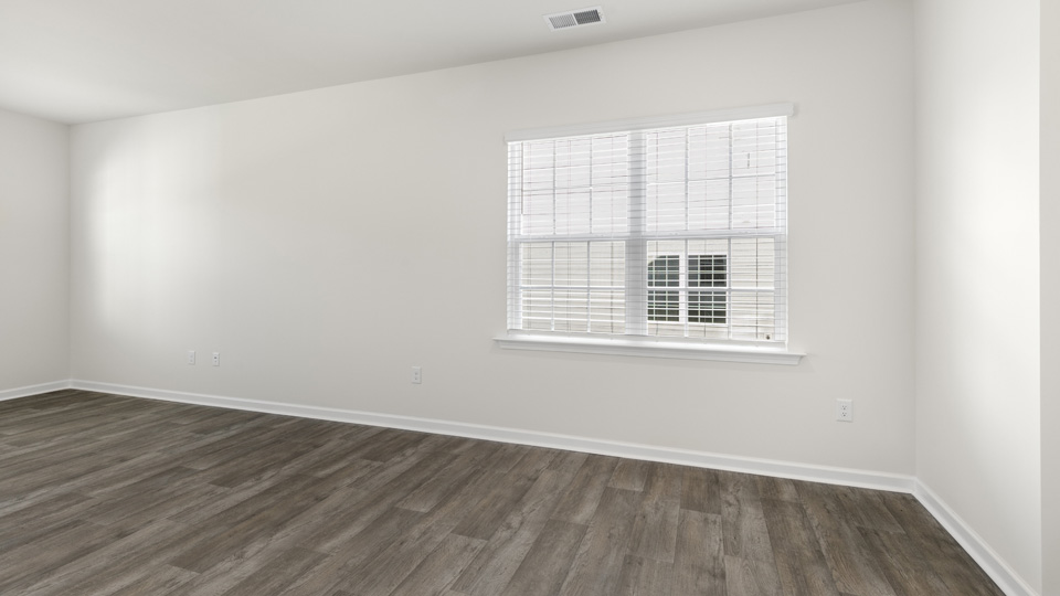 Living area with vinyl flooring