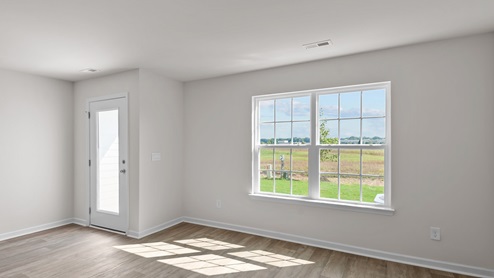 dining area with glass door