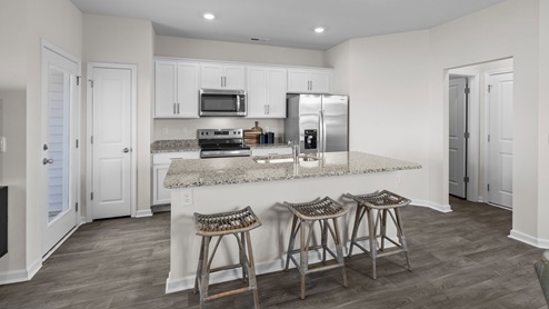 kitchen with granite counters
