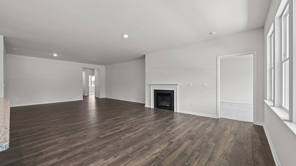 Living room with gas fireplace