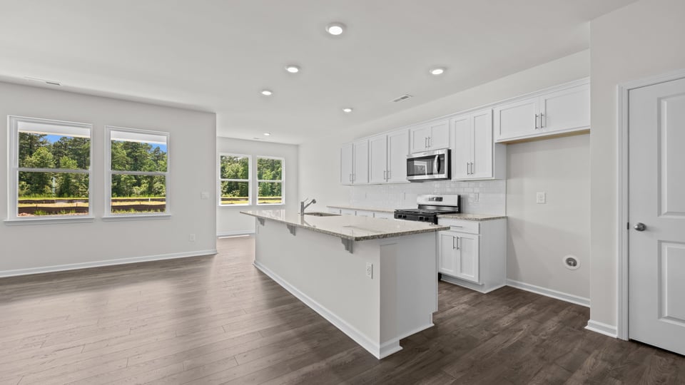 Kitchen with granite counters