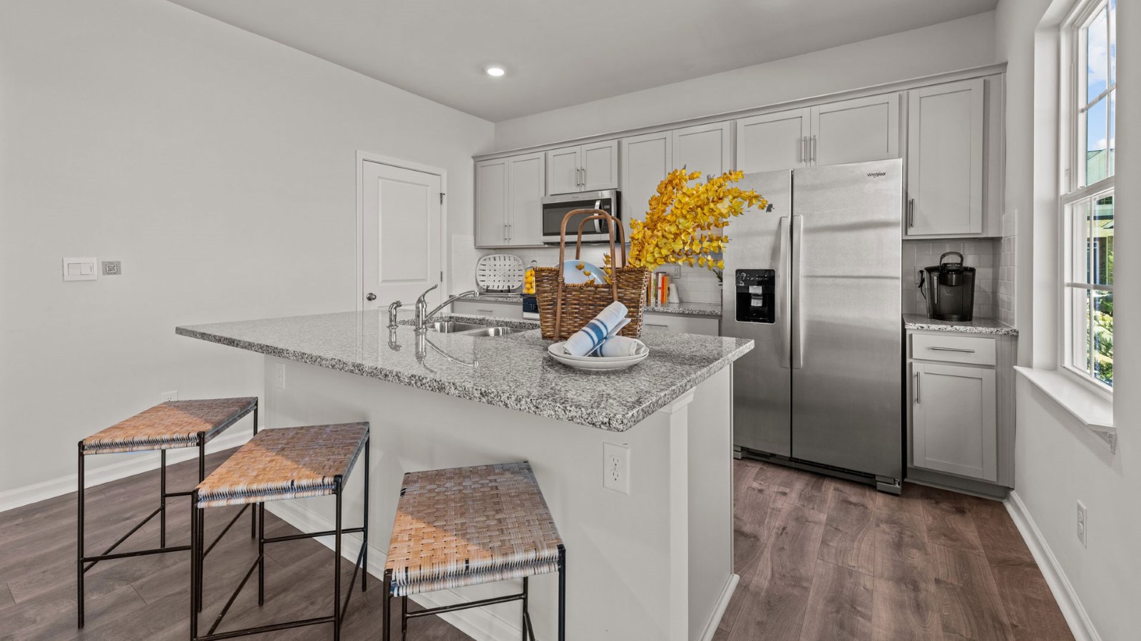 kitchen area with stainless steel appliances