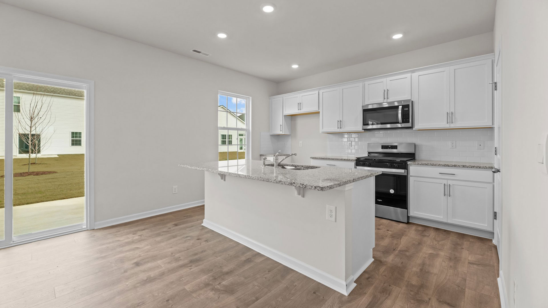 open concept kitchen area