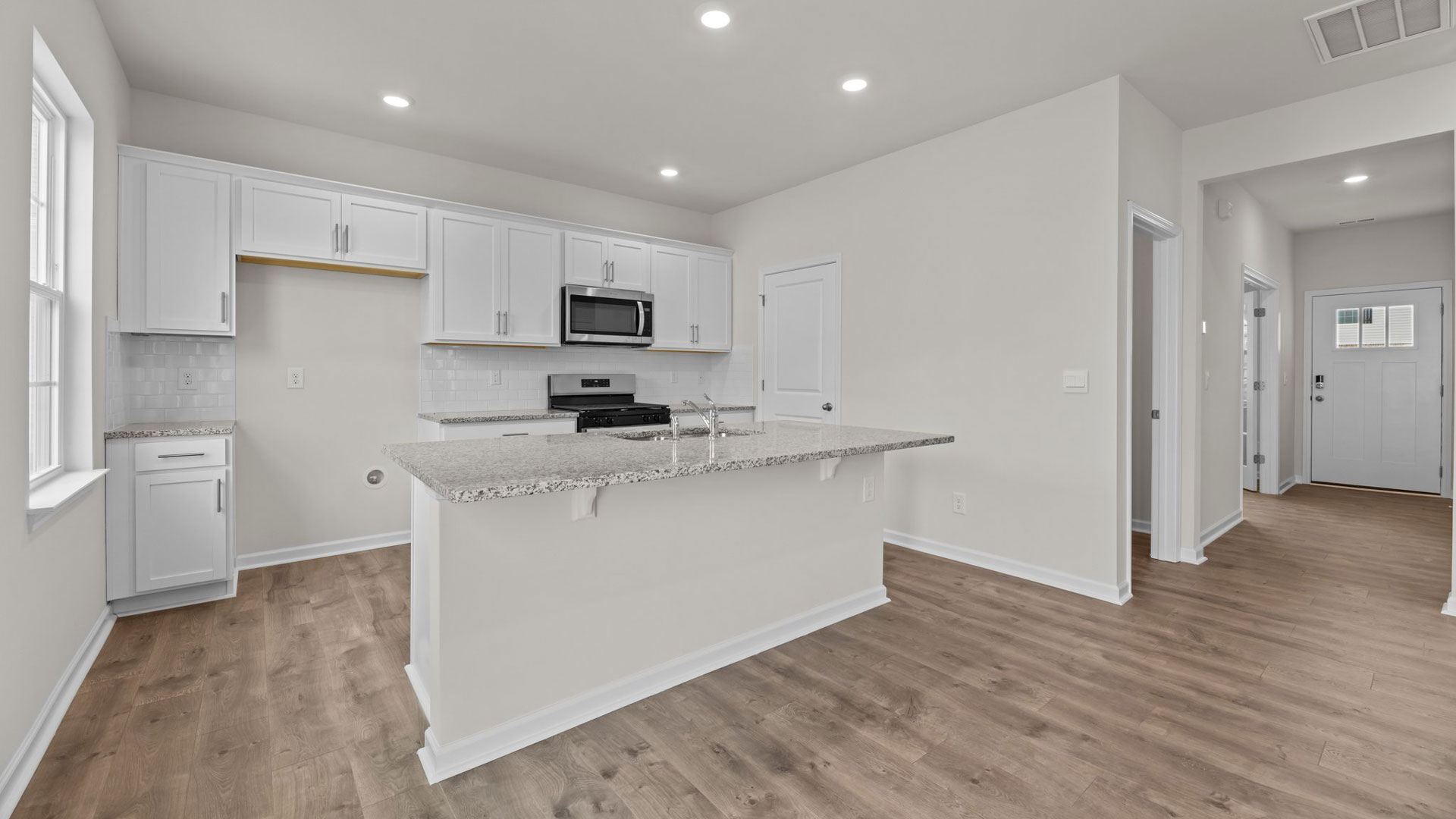 open concept kitchen area
