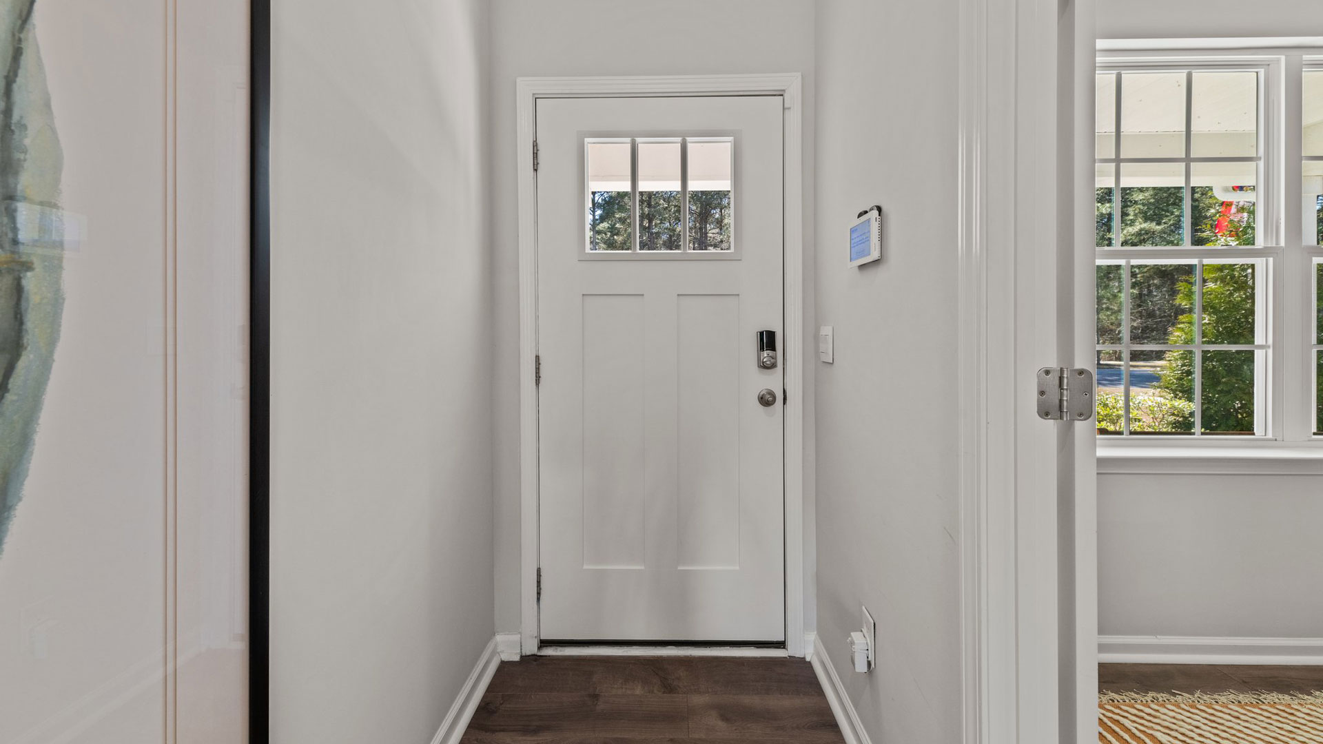 Entryway with revwood flooring