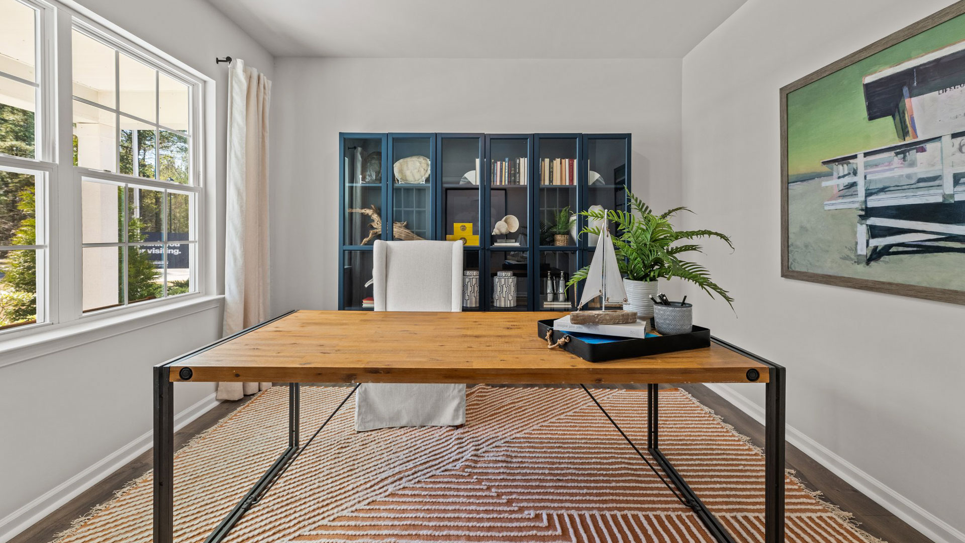 Study with french doors