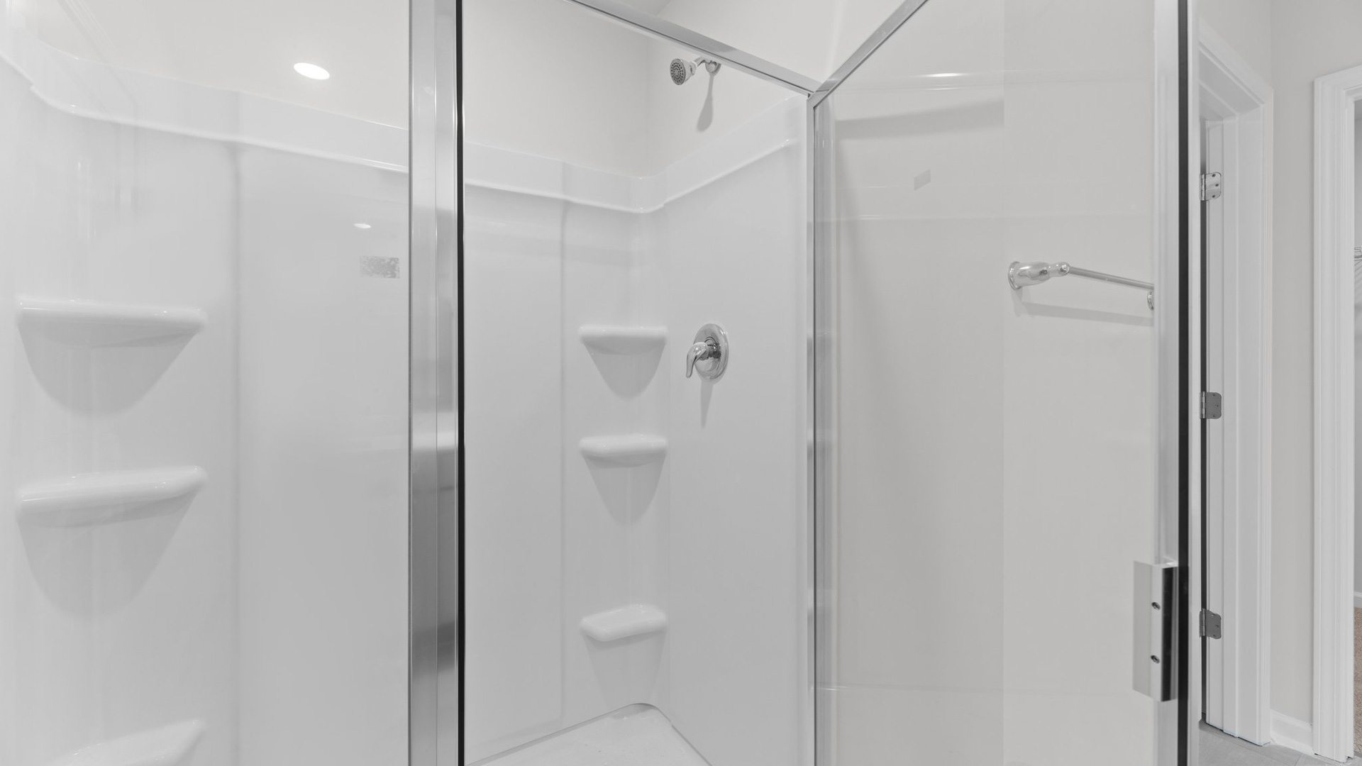 bathroom with shower view