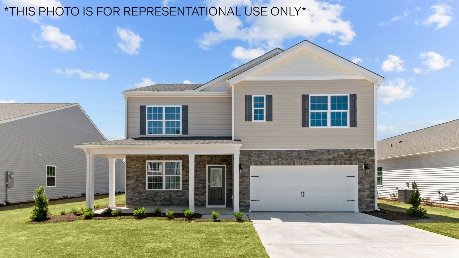* Photos are not of actual home or interior features and are representative of floor plan only. *