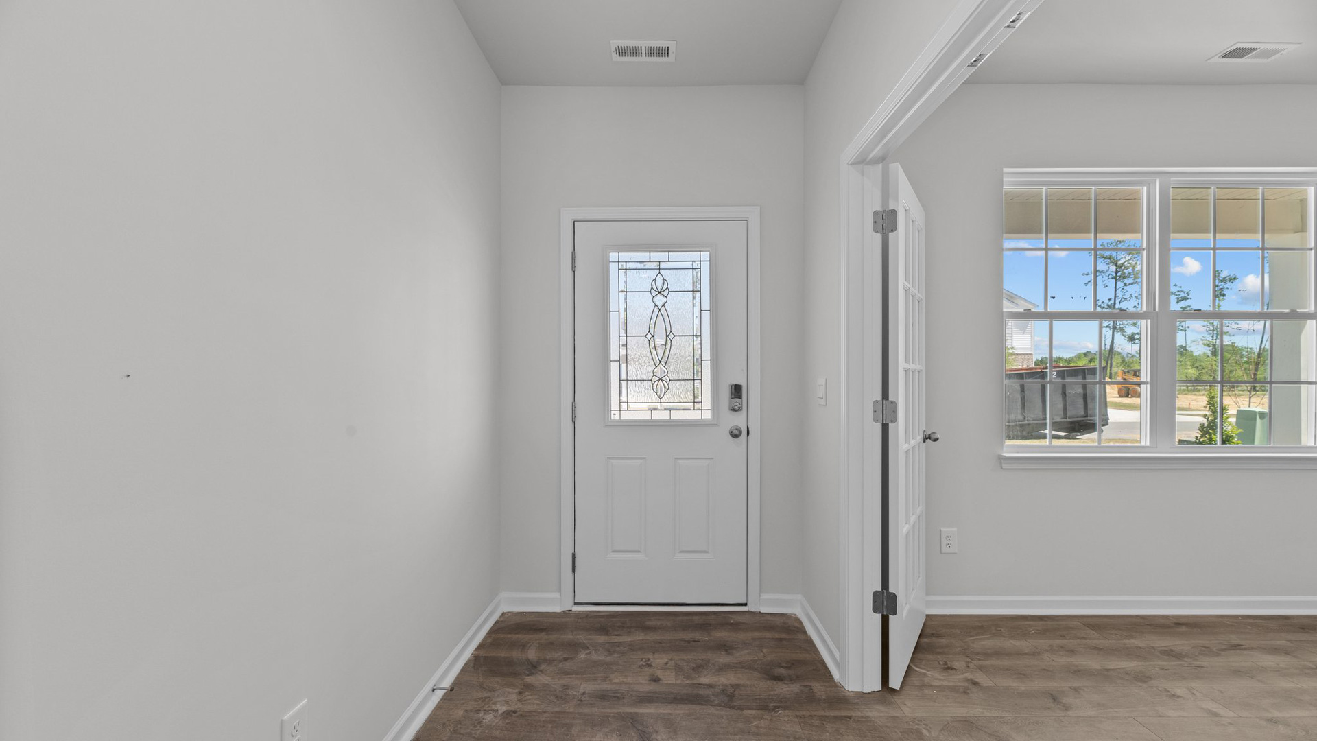 Entryway with revwood flooring