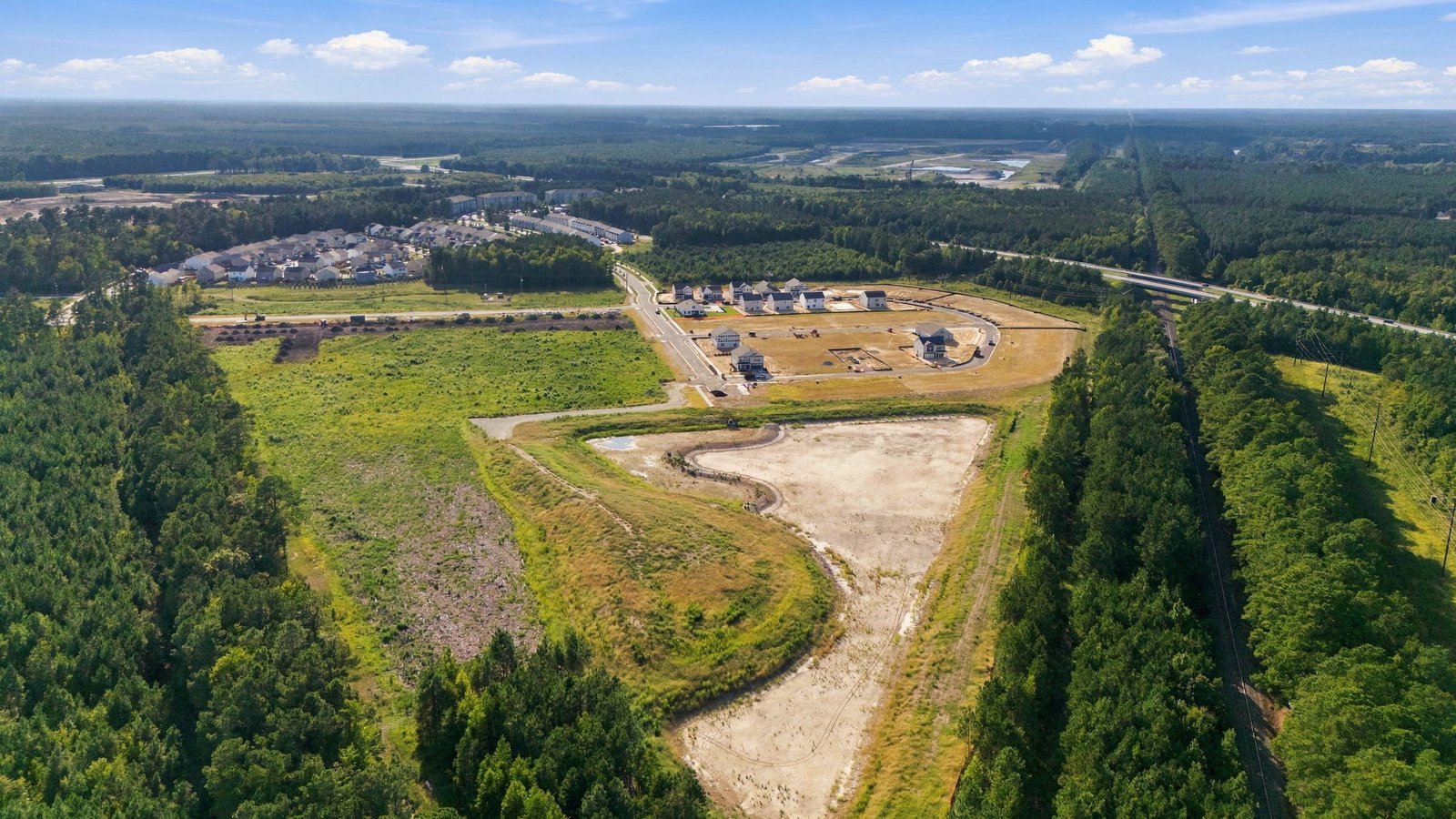 aerial view of community new phase