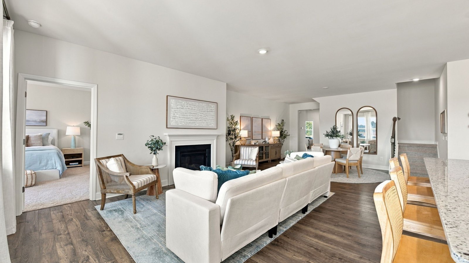 open concept living space