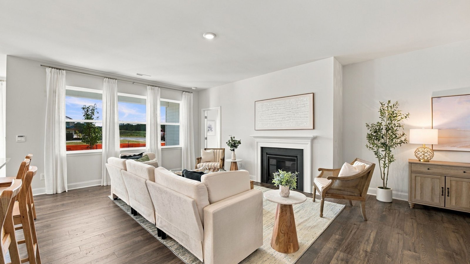 open concept living space