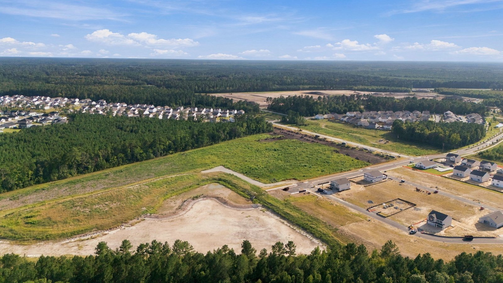 aerial view of community new phase