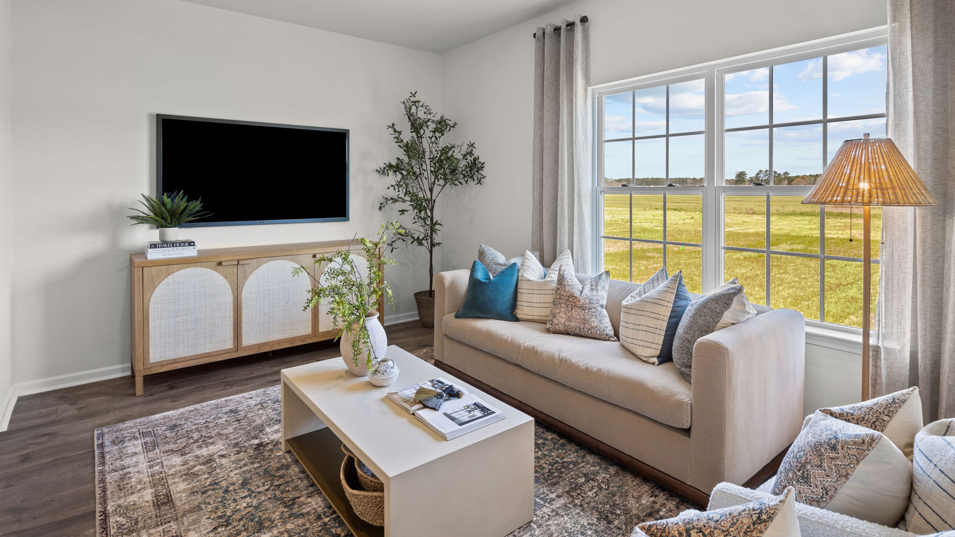 Open-concept living room