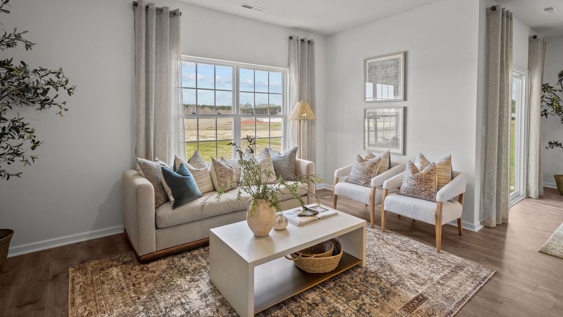 Open-concept living room
