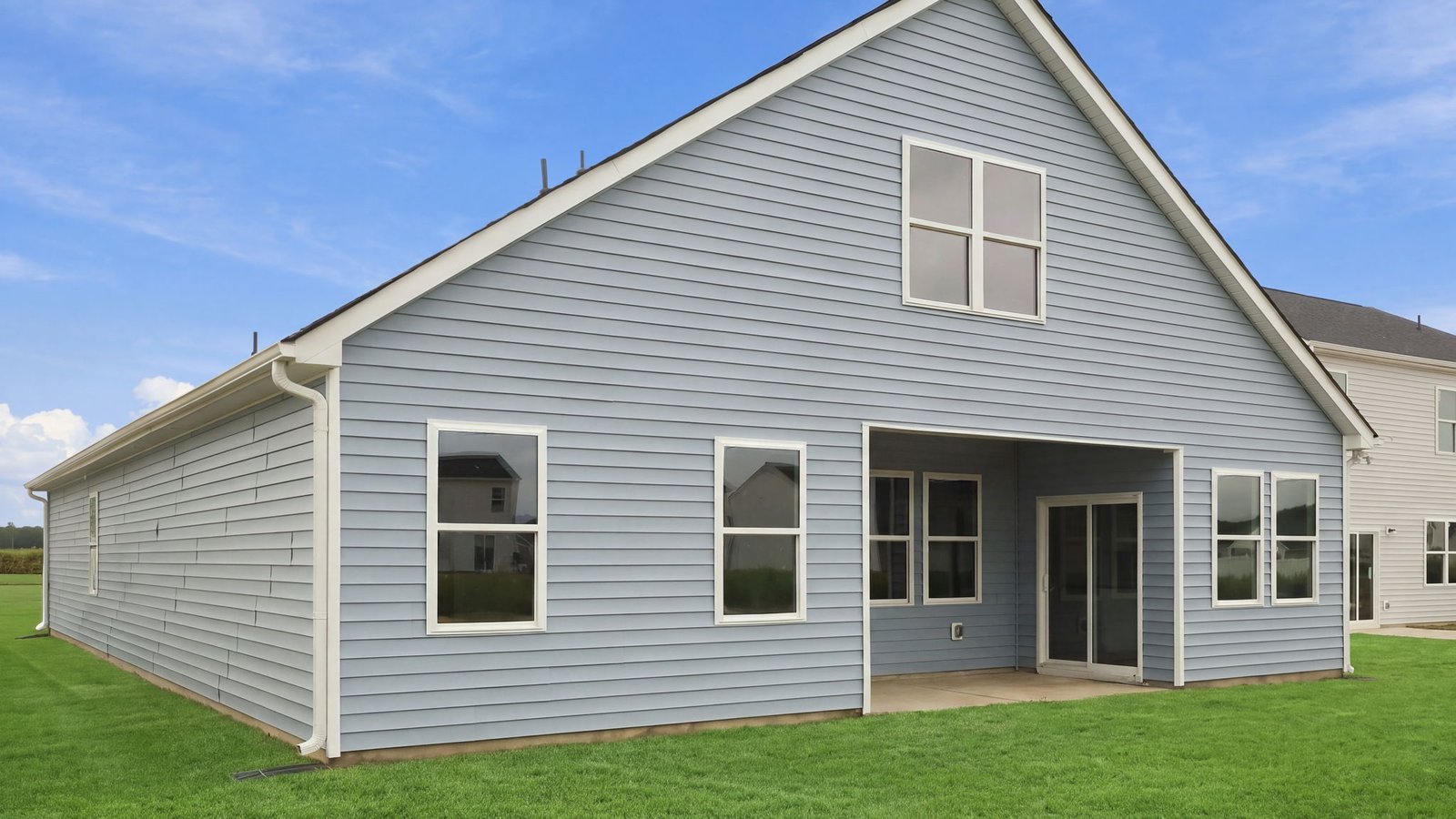 rear view of home and back lot