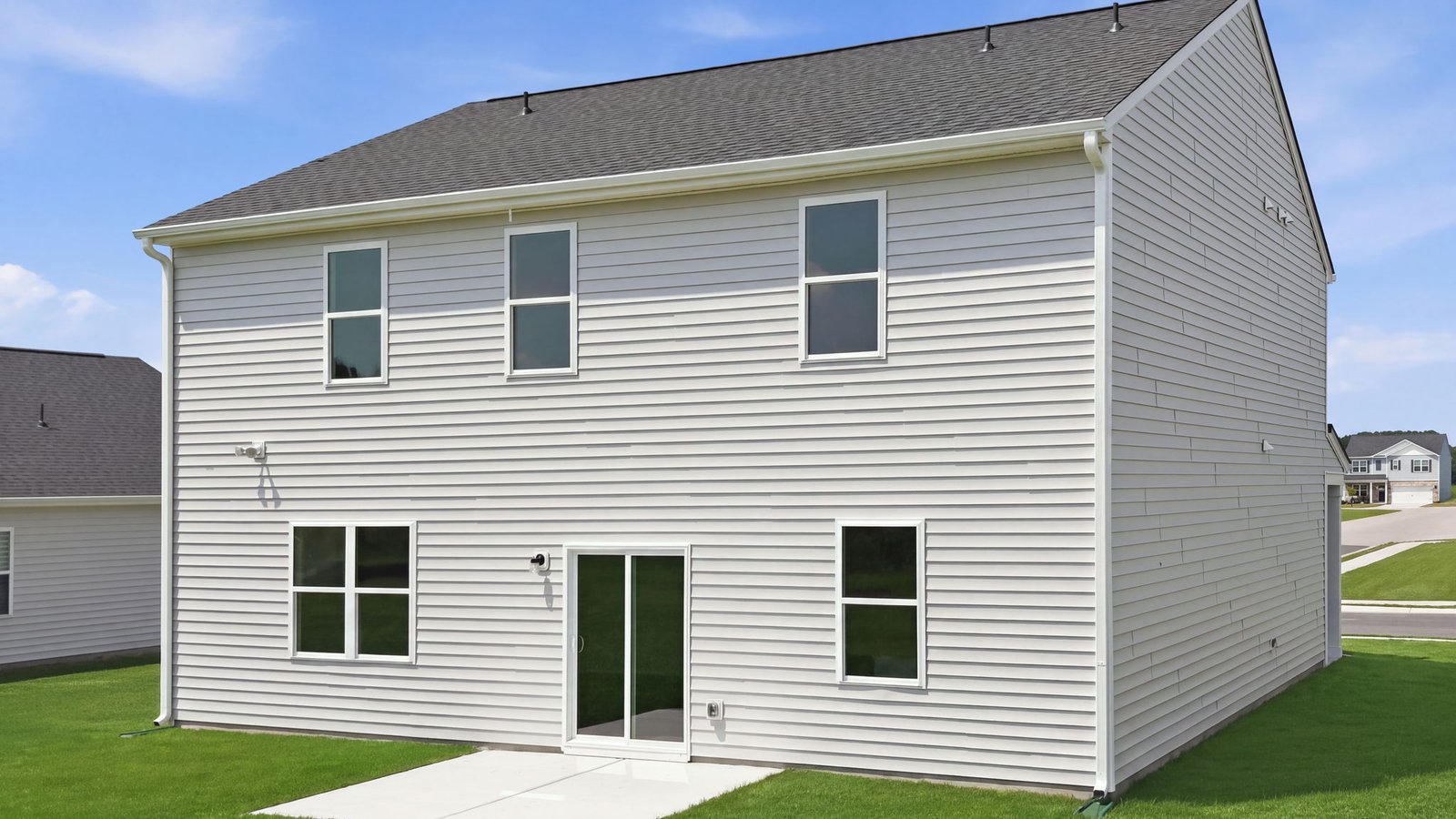 rear view of the home