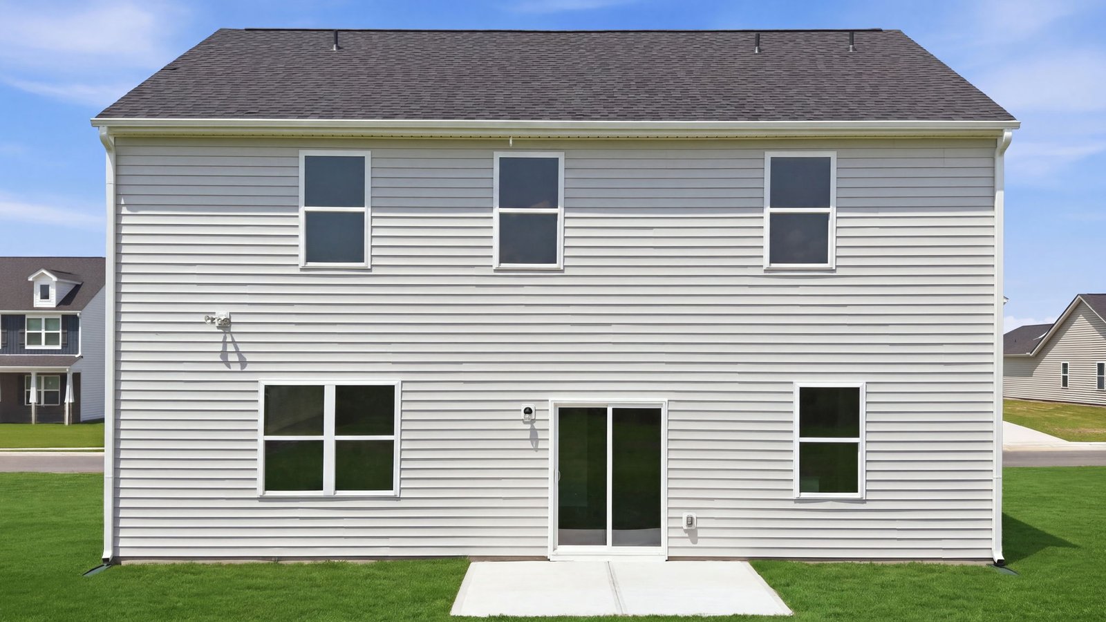 rear view of the home