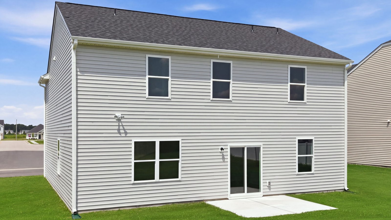 rear view of the home