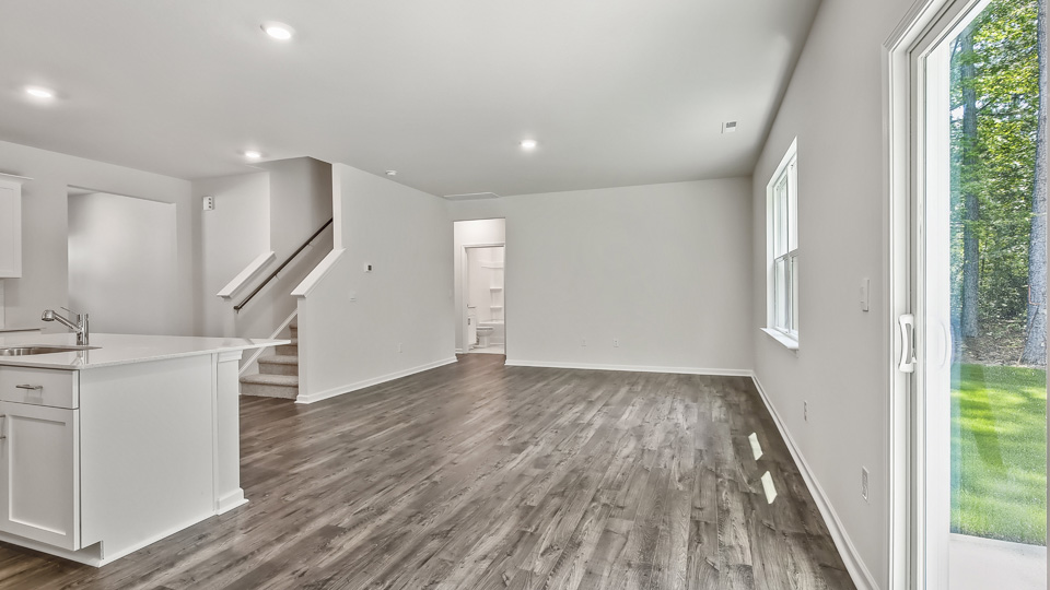 Living area with ample open space