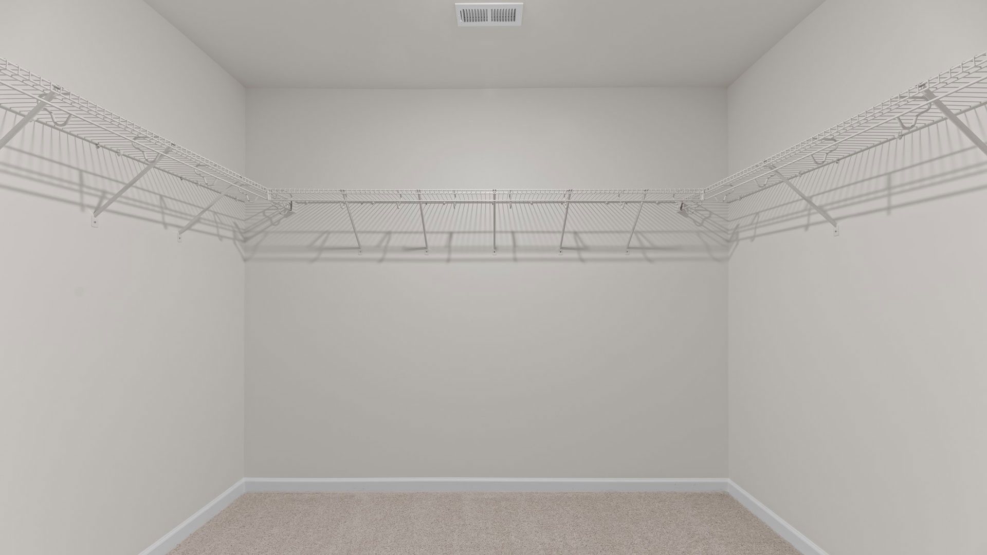 walk-in closet view