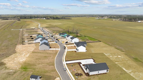 Aerial shot of the East Ridge community
