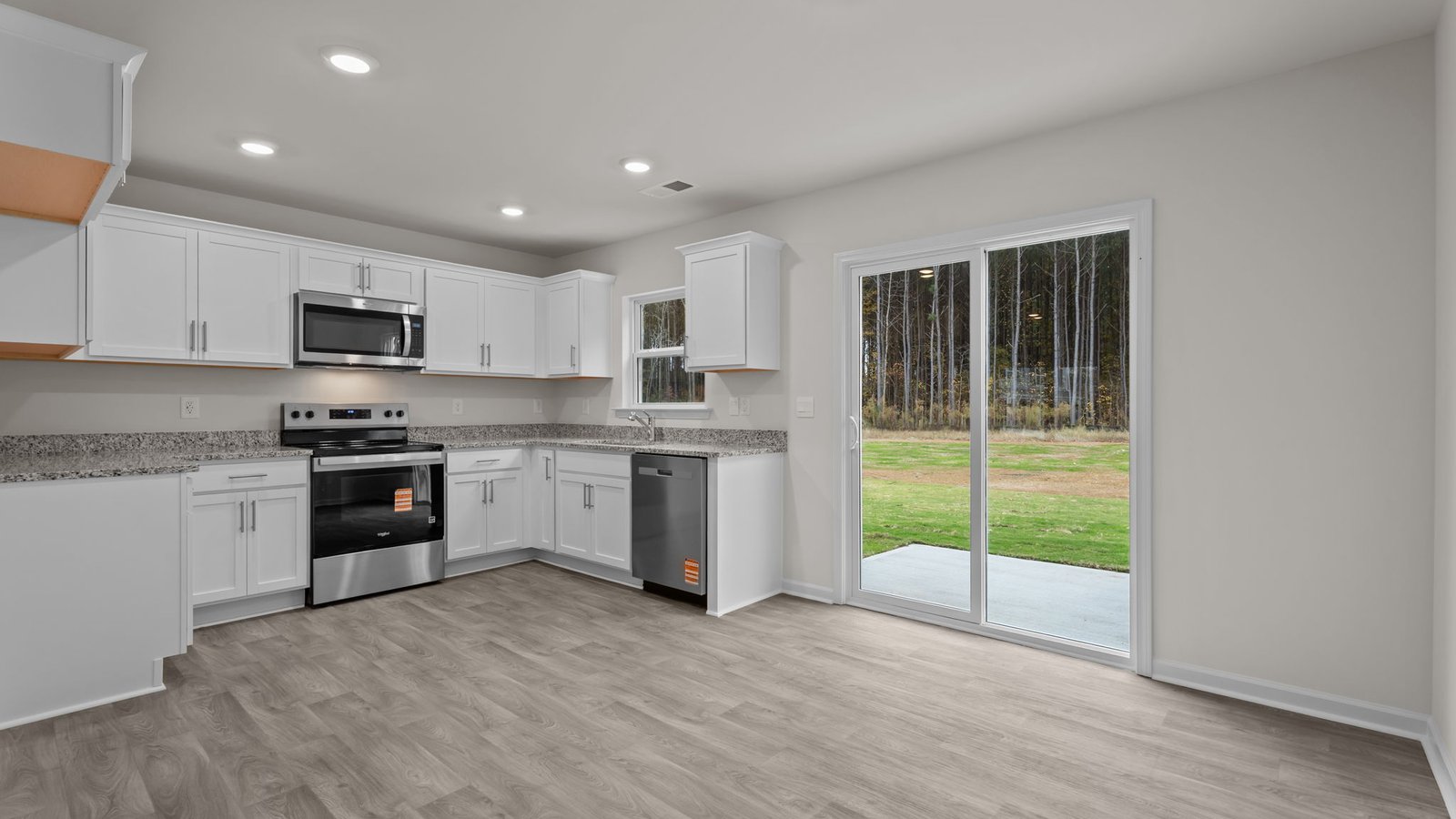 kitchen and dining area