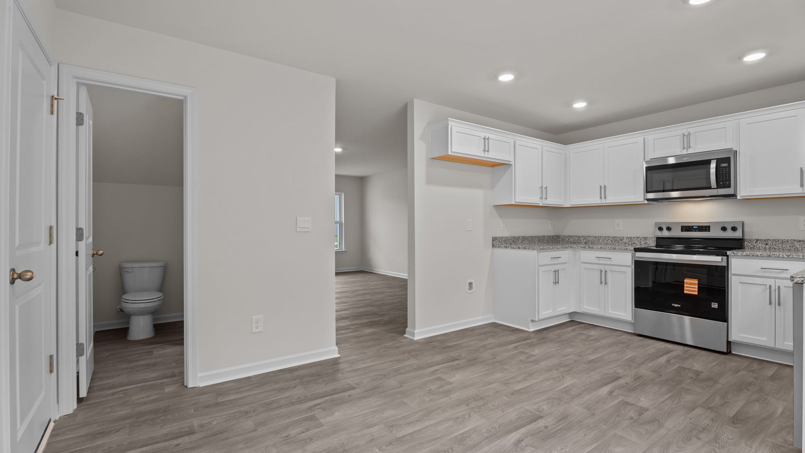 kitchen and dining area